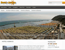Tablet Screenshot of hotelauroragabiccemare.com